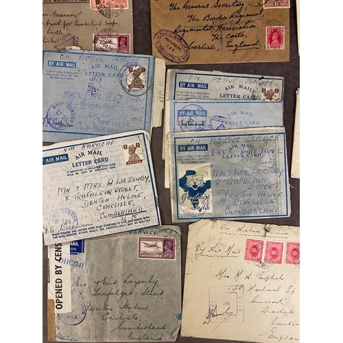 121 - An interesting collection of letters and envelopes and postal history dating back to WW2