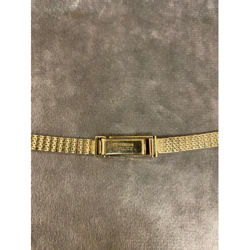 32 - A vintage 9ct gold ladies Rolex watch bracelet, 12 grams