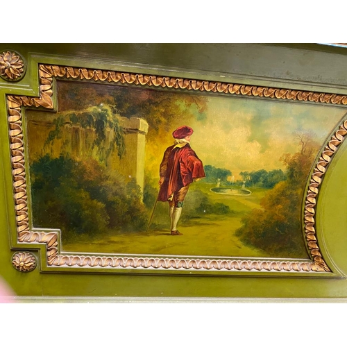 133 - A beautiful hand painted Piano by the maker Erard.

The painting on the piano case is in the Vernis ... 