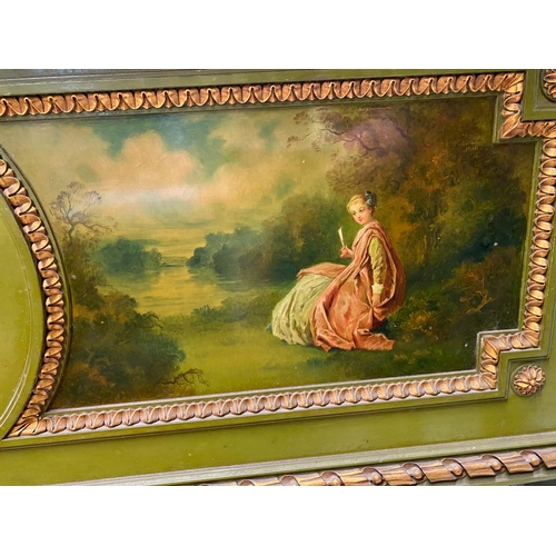 133 - A beautiful hand painted Piano by the maker Erard.

The painting on the piano case is in the Vernis ... 