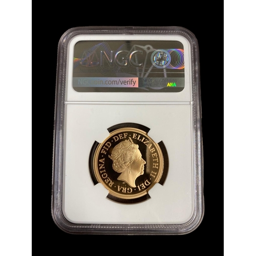 16 - 2018 2 sovereign Sapphire Anniversary PF 70 ULTRA CAMEO