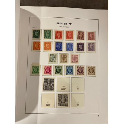 49 - Two Stanley Gibbons folders, pre decimal commemorative stamps. 
  
 1 folder approximately 3/4 full ... 