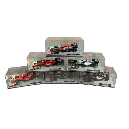 83 - 6 x F1 die cast model cars, 1.43 scale 2000s £18-£30