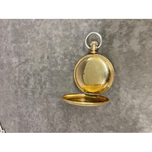 80 - An antique 9ct gold gents pocket watch, PJ Bartlett, Waltham Massachusetts 
  
 The movement is 1887... 