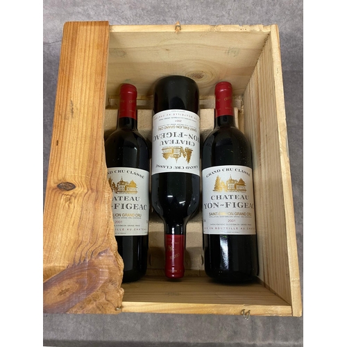 84 - 3 x bottles of 2001 Chateau Yon-Figeal Saint Emilion