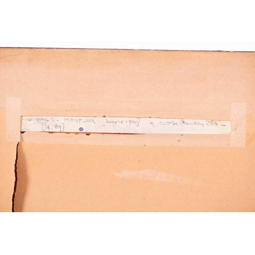 1 - William Lee Hankey RWS,RI,ROI,RE,NS (1869–1952) British 'Red Sails at Honfleur', depicting fishermen... 