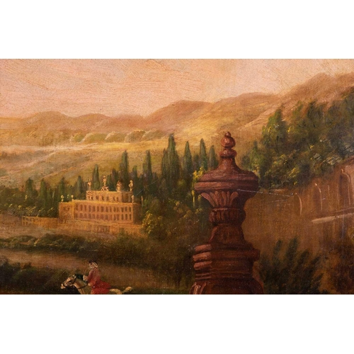 15 - Manner of Nicolaes Berchem (1620-1683) Dutch depicting shepherds with their flock and cattle in an o... 