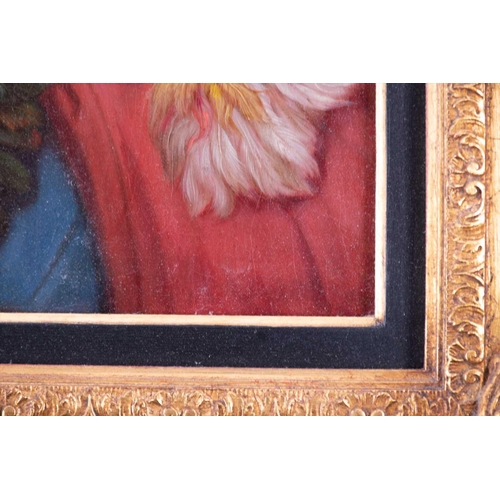 2 - French School, 19th century an Orientalist painting of a semi-nude idealised odalisque, with dark wa... 