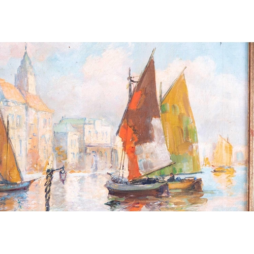 29 - Jules Monnickendam (1874-1943) Dutch depicting a view of a canal in Venice, signed lower left, oil o... 