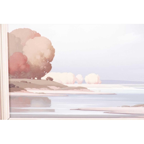 3 - † Pierre de Clausade (1910-1976) French 'Autumn on the Loire', depicting a landscape on a river delt... 