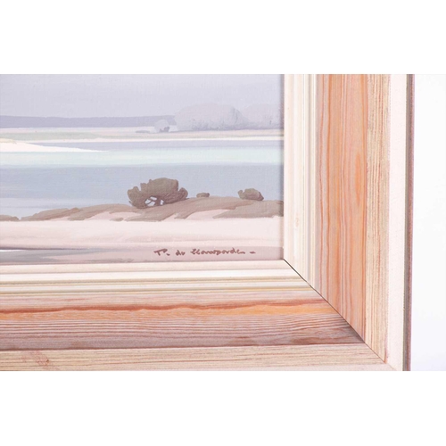 3 - † Pierre de Clausade (1910-1976) French 'Autumn on the Loire', depicting a landscape on a river delt... 