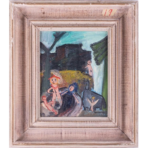 31 - Two 20th century collage artworks by the same artist, with cut outs of various anatomical parts, fig... 