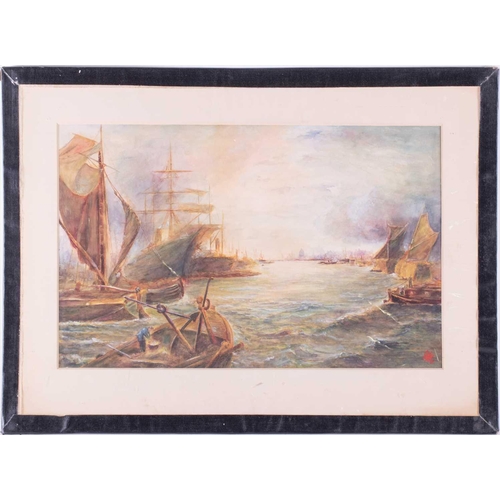 37 - Hendrik Cornelis Kranenburg (1871-1948) Dutch depicting a canal with a bridge on the Netherlands, si... 