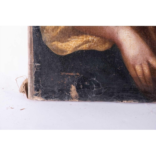 38 - Circle of Cosmo Alexander (1724-1772) Scottish/American depicting a half length portrait of a lady, ... 