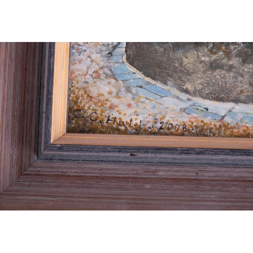 42 - † Christopher Compton Hall (1930-2016) British 'Gerlan', depicting a rural view, signed and dated 20... 