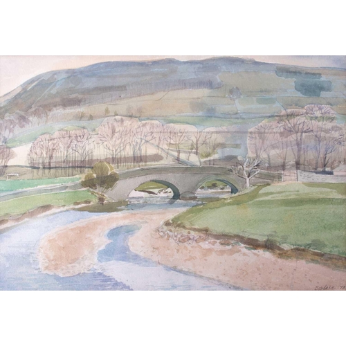 42 - † Christopher Compton Hall (1930-2016) British 'Gerlan', depicting a rural view, signed and dated 20... 