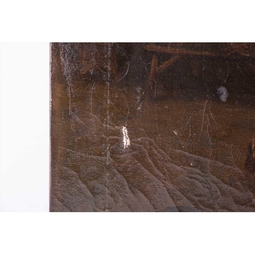 44 - Luigi Georgeo Baldero (XIX-XX) Italian depicting soldiers in a tavern, signed lower right, oil on ca... 