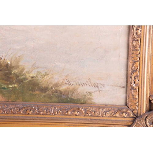 6 - Continental school, 20th century depicting a windmill near a canal, signature illegible, oil on canv... 