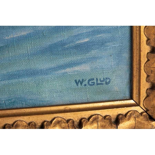 60 - Wilfred Peter Glud (1872-1946) Danish 'Selandia' depicting a large ship with diesel motor at sea, si... 