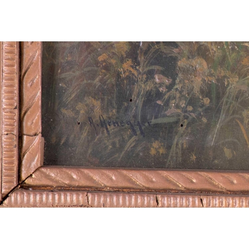 9 - † Alois Arnegger (1879-1967) Austrian depicting a water mill in the forest in spring, signed lower l... 