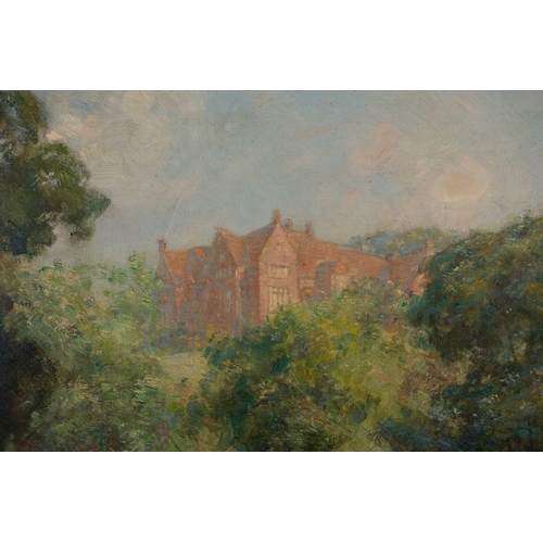 19 - Peter Paul Hubner (British, 1870-1928) 'Shiplake Court, 1926' oil on canvas, signed and dated, in a ... 
