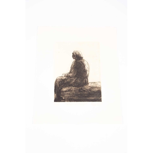 59 - Celia Paul (b.1959), 'Mother - Backview', a limited edition etching, signed, titled and numbered in ... 
