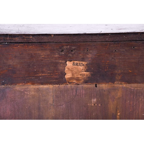 113 - A Victorian walnut Wellington chest, of small proportions and typical form, with ten figured walnut ... 