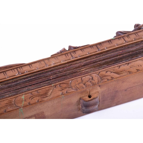 163 - A Tibetan traveling Buddhist shrine, Gau, copper cased with a white metal embossed front with auspic... 