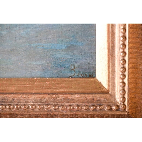 23 - A pair of late 19th century paintings of Venice, oils on canvas, indistinctly signed, each 33 cm x 1... 