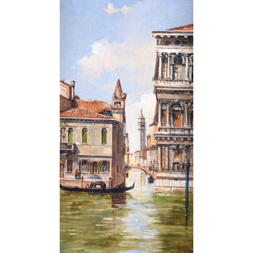 23 - A pair of late 19th century paintings of Venice, oils on canvas, indistinctly signed, each 33 cm x 1... 