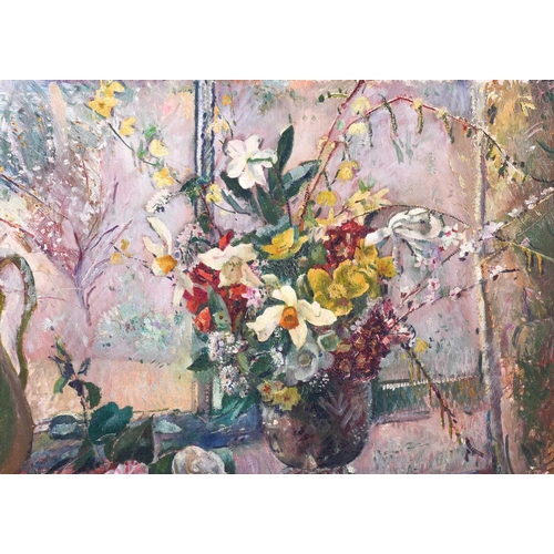 27 - Malcolm Milne (1887-1954), 'Window', a still life floral study, oil on canvas, signed and dated 1930... 