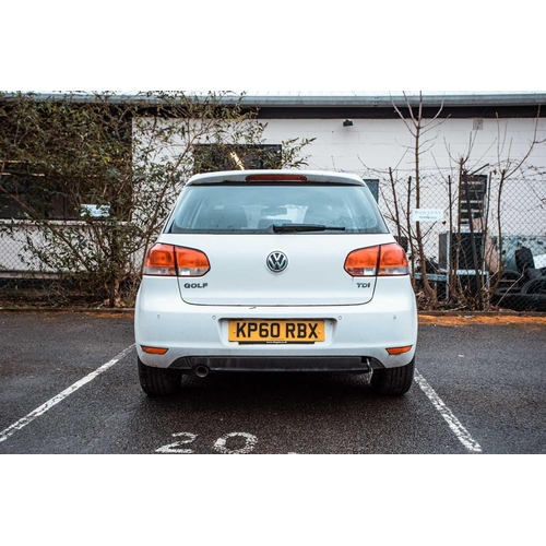 371 - Volkswagen Golf Match TDI DSG, 1.6 diesel, 5 door automatic, Registration KP60 RBX. First registered... 