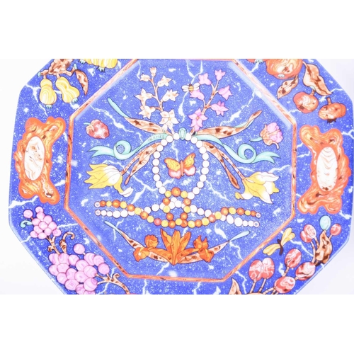 384 - A Hermes Porcelaine Limoges octagonal plate, 