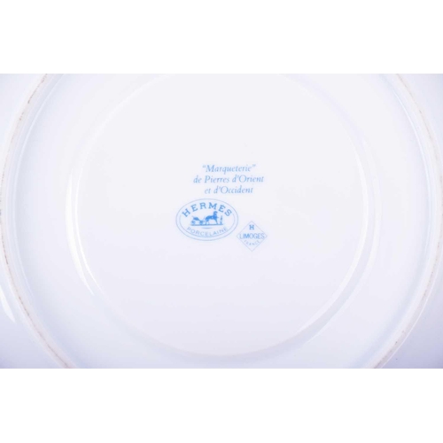 384 - A Hermes Porcelaine Limoges octagonal plate, 