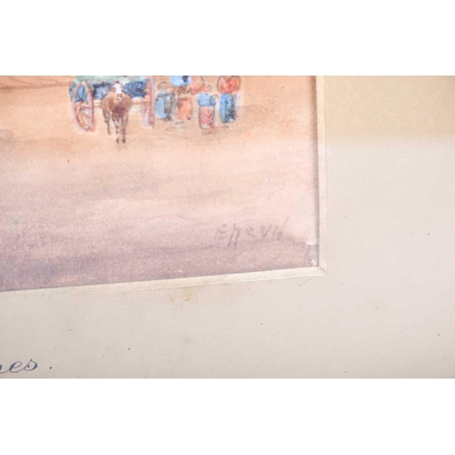 40 - Edward Nevil (British, fl: 1880 - 1900) 'Ypres' & 'Malines', signed, watercolour, a pair, 27 x 19cm