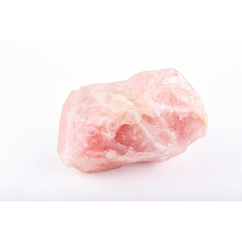 417 - † Sven Berlin (1911-1999) British, a carved pink quartz sculpture, depicting a female head, 18 cm hi... 