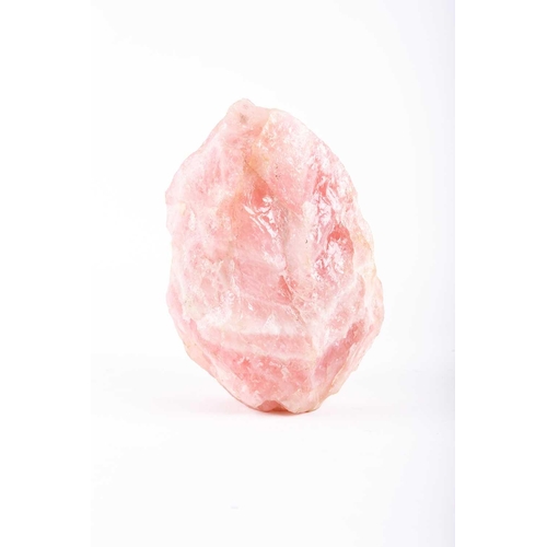 417 - † Sven Berlin (1911-1999) British, a carved pink quartz sculpture, depicting a female head, 18 cm hi... 