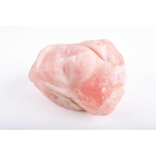 417 - † Sven Berlin (1911-1999) British, a carved pink quartz sculpture, depicting a female head, 18 cm hi... 