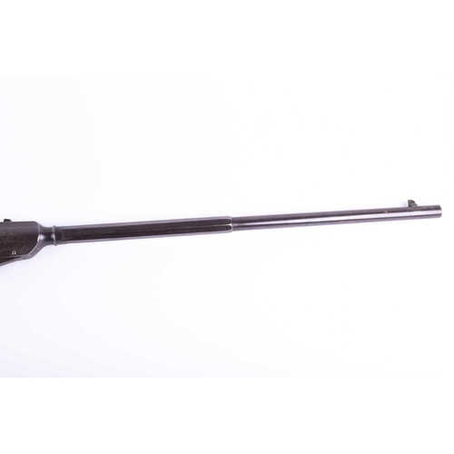 423 - A late 19th century Gem break barrel air rifle, circa 1890, the octaganol barrell stamped 'Patent' w... 