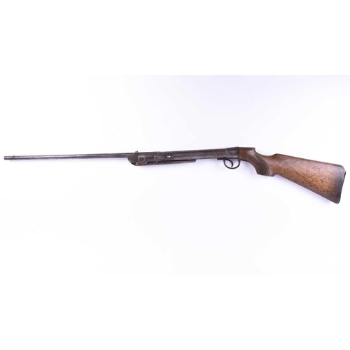 434 - A vintage .177calibre Militia patent style air rifle, in the manner of Inman Morrow & Co of Leeds, t... 