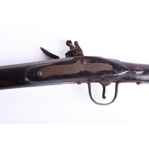 440 - An Indian flintlock long rifle, late 18th /early 19th century, the barrel 129.5cm, 171cm overall