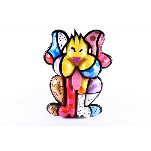 464 - Romero Britto (b.1963) Brazilian, a large limited edition three-dimensional abstract figure of a dog... 