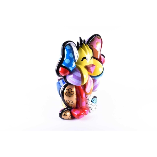 464 - Romero Britto (b.1963) Brazilian, a large limited edition three-dimensional abstract figure of a dog... 