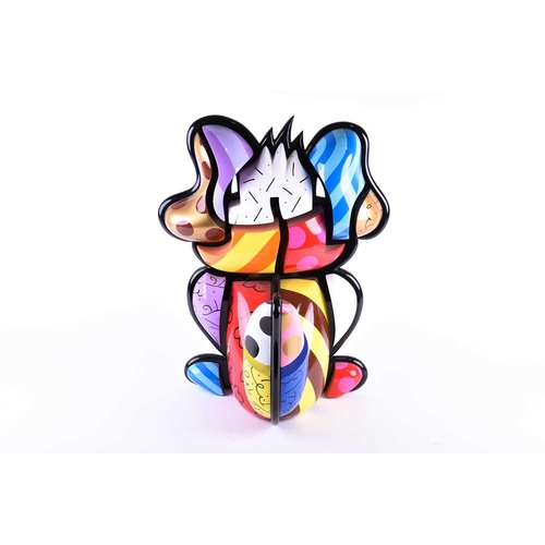 464 - Romero Britto (b.1963) Brazilian, a large limited edition three-dimensional abstract figure of a dog... 