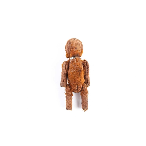 482 - An early 20th Schuco Monkey perfume bottle, with dark brown plush fur and articulated joints, 11.5cm