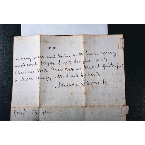 487 - A letter from Viscount Horatio Nelson (1758-1805), to Post-Captain Charles Boyles (1756-1816), writt... 