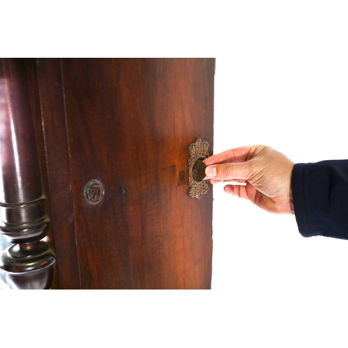 489 - An impressive Victorian mahogany 'Penny in the Slot' Polyphon on associated stand, the arched glazed... 