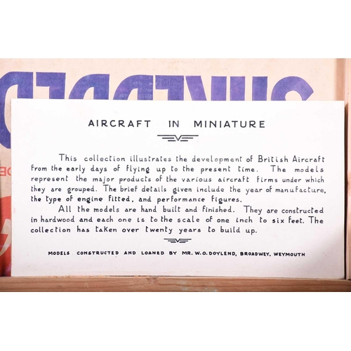 500 - W. O. Doylend. A large quantity of model aeroplane ephemera, display cards, model airplane designs, ... 