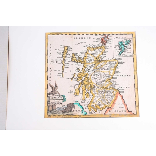 502 - A 17th century map of Scotland (Escosse sic), taken from A M Mallet, Description de L'Univers, Paris... 