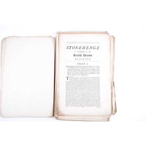 510 - Stukeley (William). 'Stonehenge. A Temple Restor'd to the British Druids', 1st edition, London: W. I... 